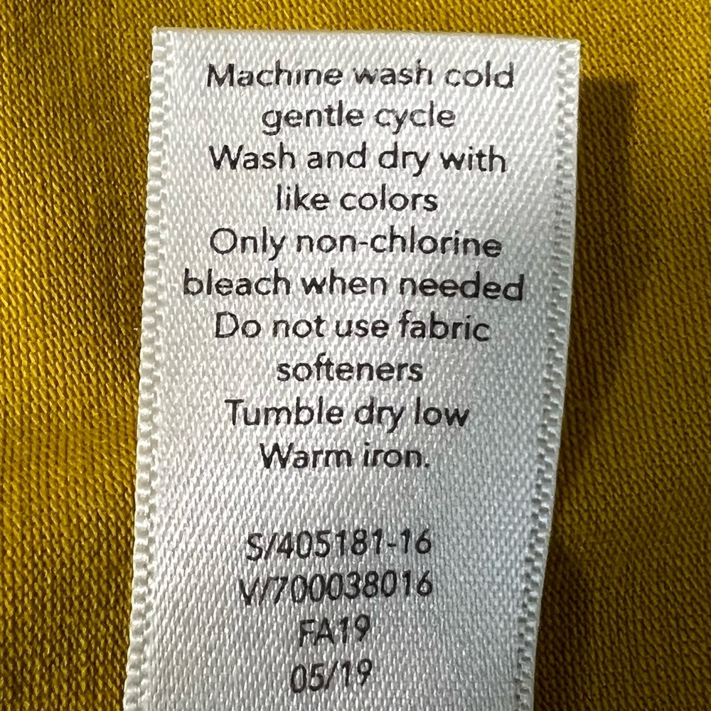 ATHLETA Yellow Mustard Short Sleeve Soft Top - Picture 5 of 6